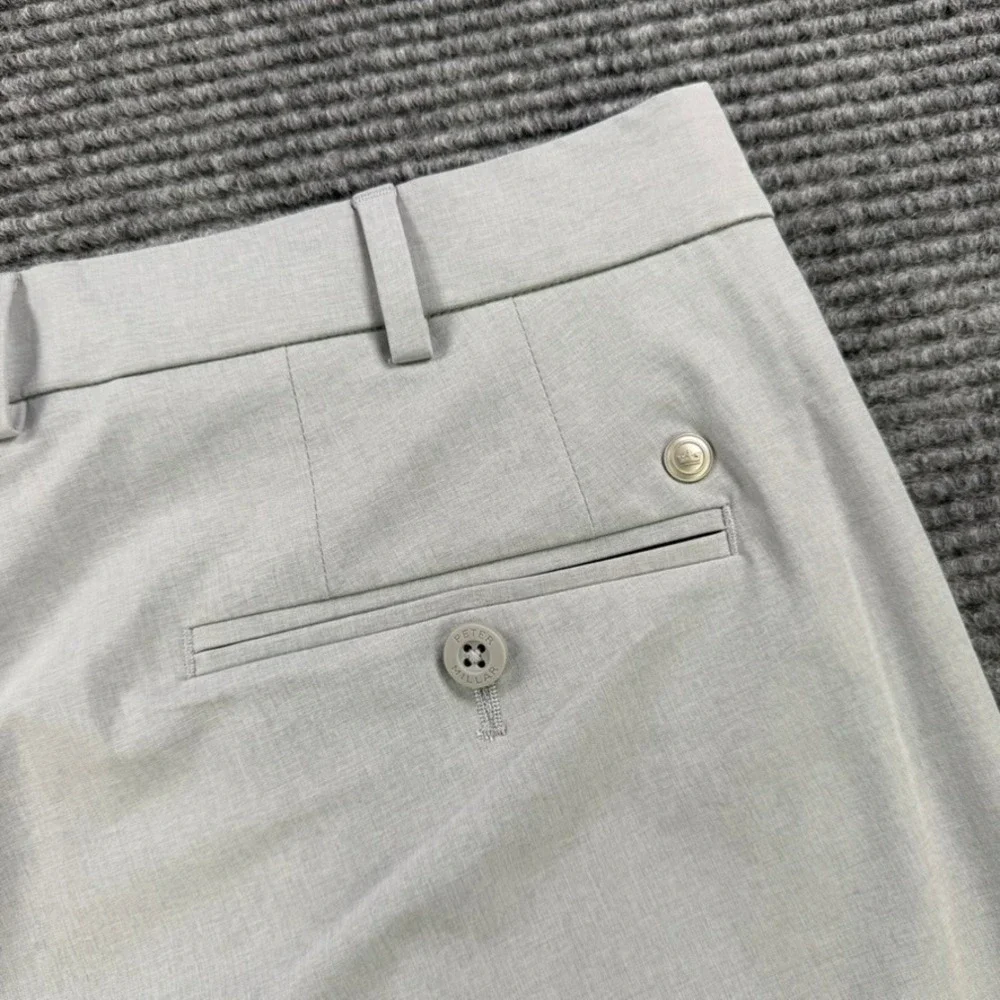 Peter Millar Crown Crafted Surge Performance Shorts Mens 38 Tailored Fit Tan